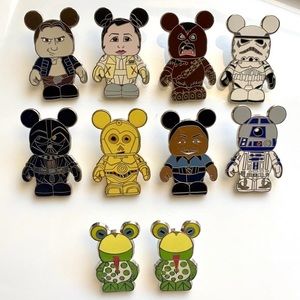 2010 Star Wars Disney Pins - Luke Leia +++
